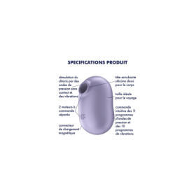 Stimulateur de clitoris violet Pro To Go 2 Satisfyer 